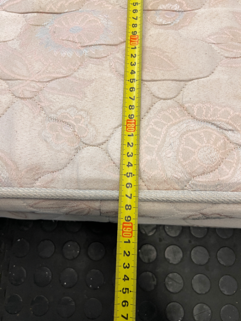 Quilted Cream Double Mattress - Visible Stains - 2ndhandwarehouse.com