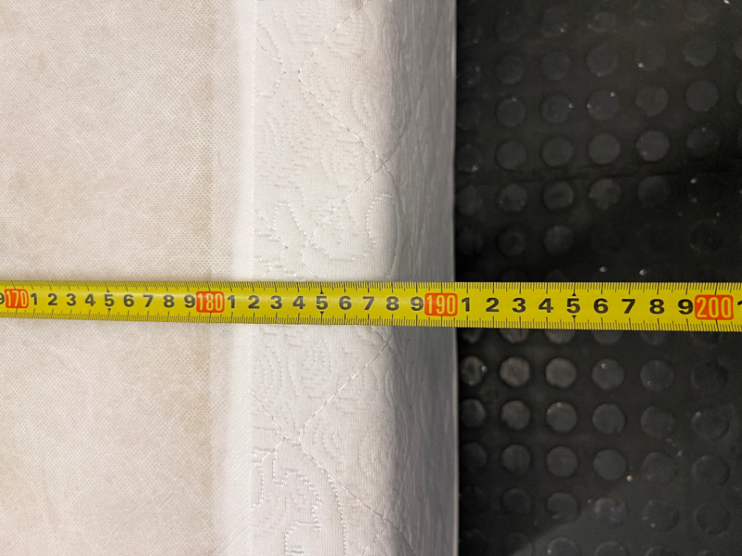 Classic White Fabric Single Bed Base - 2ndhandwarehouse.com