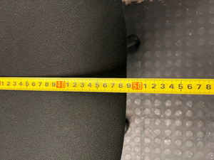 Red and Black Armless Swivel Office Chair — Scuffed Arm Rests - 2ndhandwarehouse.com