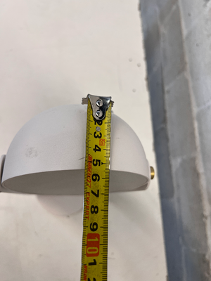Modern White Metal Tilting Table Lamp — Good Working Order - Fair Used Condition - 2ndhandwarehouse.com