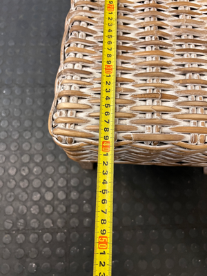 White Two-Tone Rattan Weave Dining Chair — Good C - 2ndhandwarehouse.com