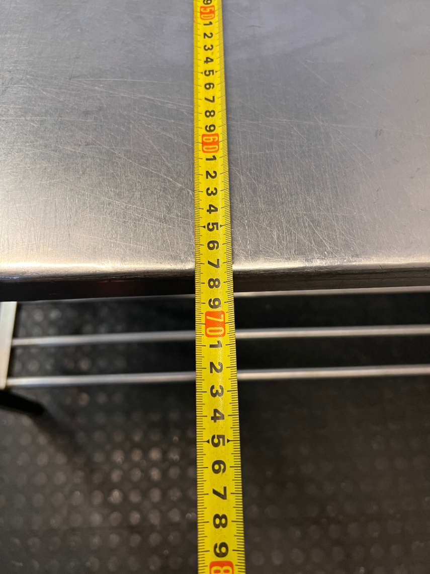 Industrial Stainless Steel Prep Table with Slatted Shelf — Good Working O - 2ndhandwarehouse.com