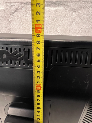 Black Dell Computer Monitor with Stand — Good Working Order - 2ndhandwarehouse.com