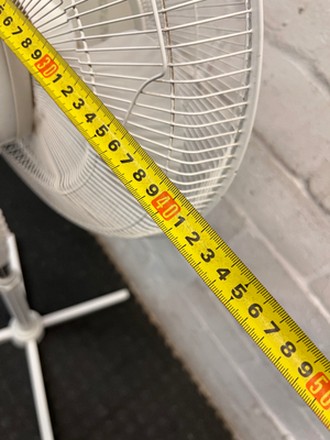 Logik White Standing Pedestal Fan — Working with Signs of Use - 2ndhandwarehouse.com