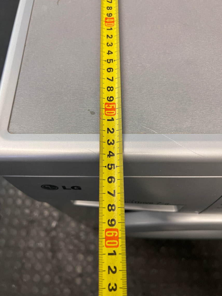 LG 7kg Front Loader Washing Machine in Grey — Good Working Order with Surface Scuffs - 2ndhandwarehouse.com