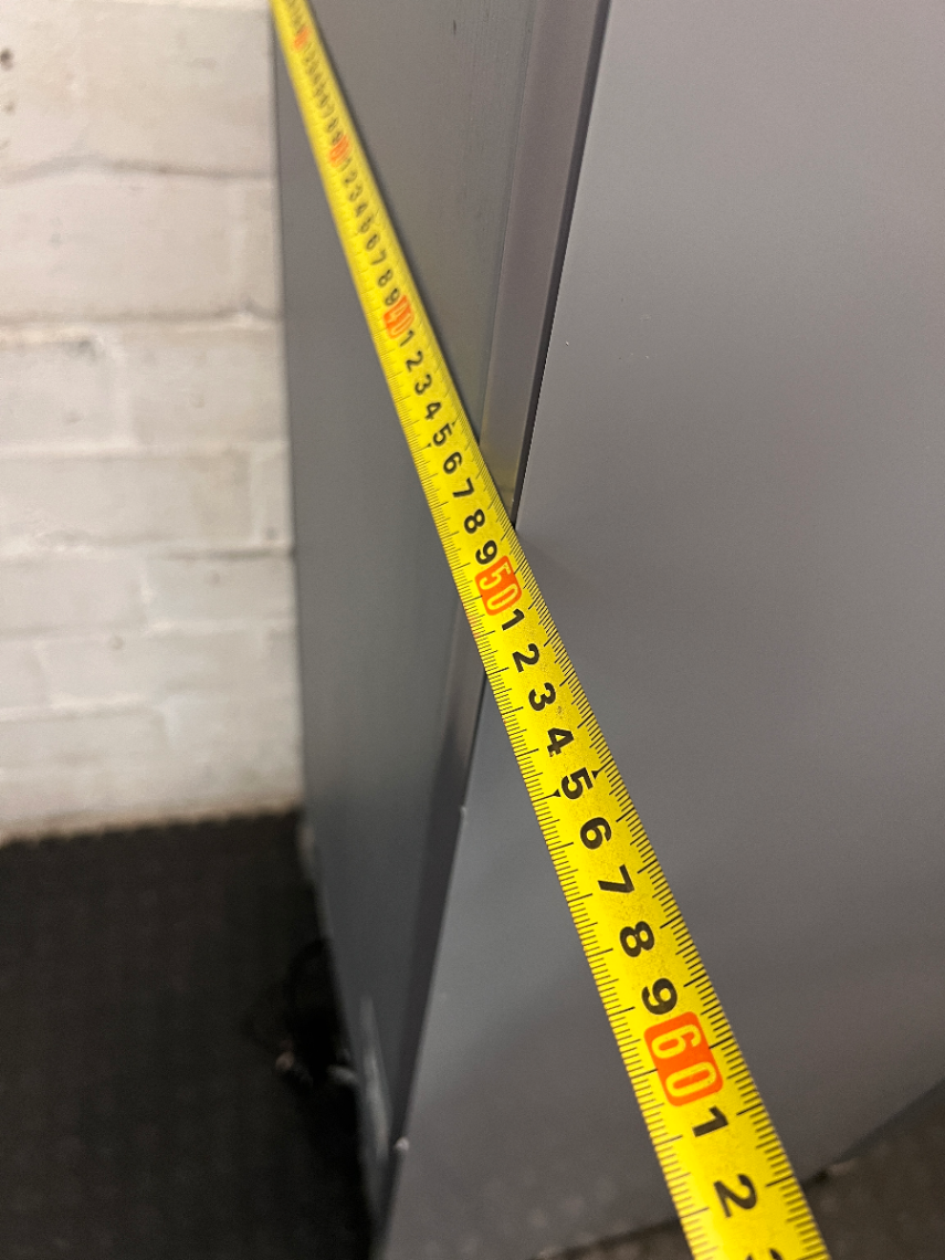 Hisense Silver Bottom-Mount Fridge-Freezer — Working Well, Fair Exterior Condition