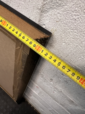 Modern Black Rectangular Wall Mirror (91cm x 61cm) — Good Condition