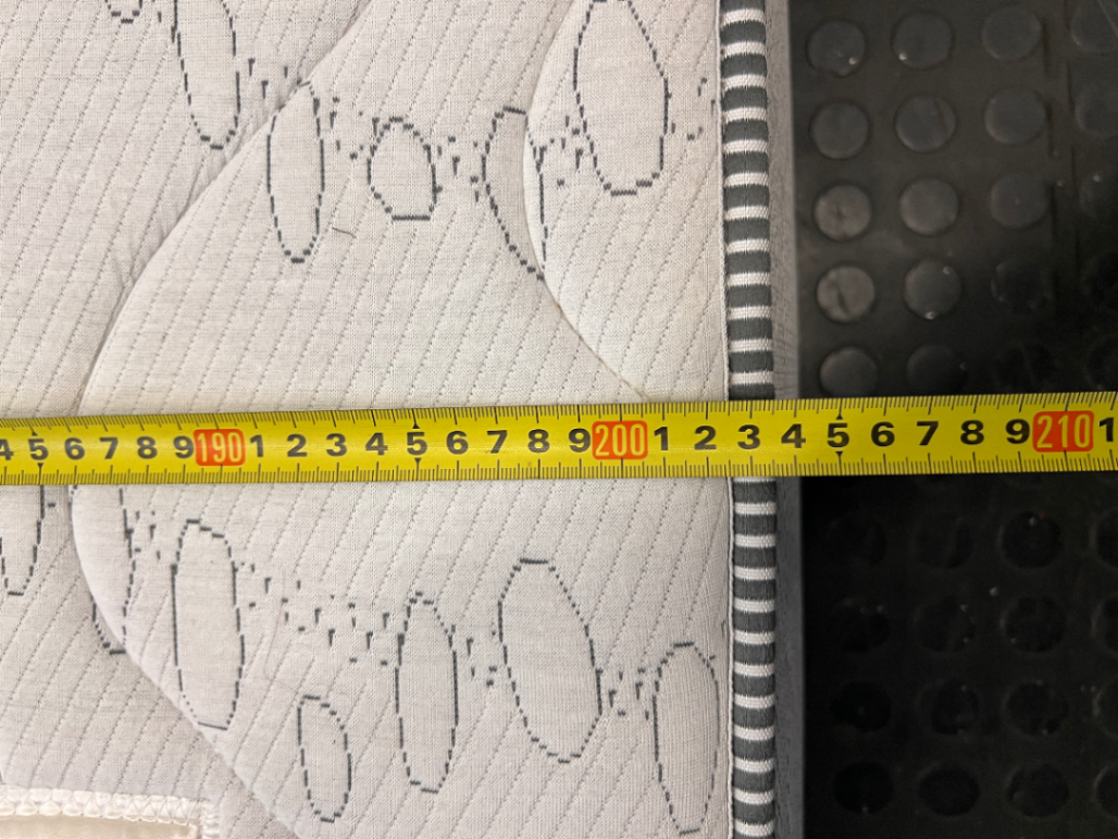 Queen Extra-Length Quilted Mattress — Fair Condition with Visible Wear