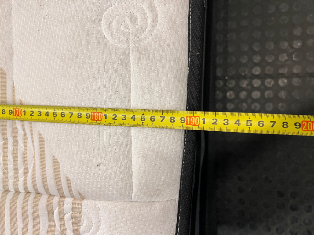 Queen Sleepmasters Base Set — 9-Month-Old Mattress and Base in Fair Condition
