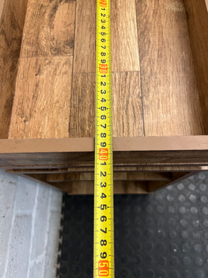 Wooden Grain Side Table with Tray Top