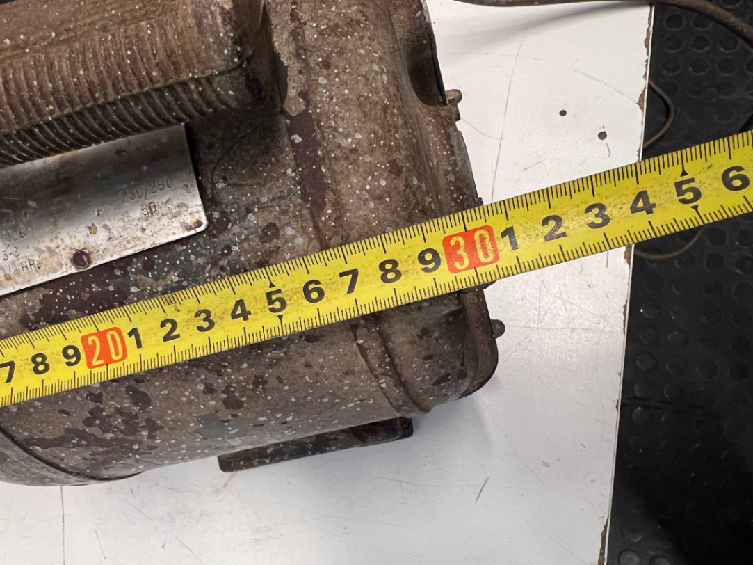 Vintage Portable Air Compressor with Pressure Gauge — Significant Wear and Surface Corrosion