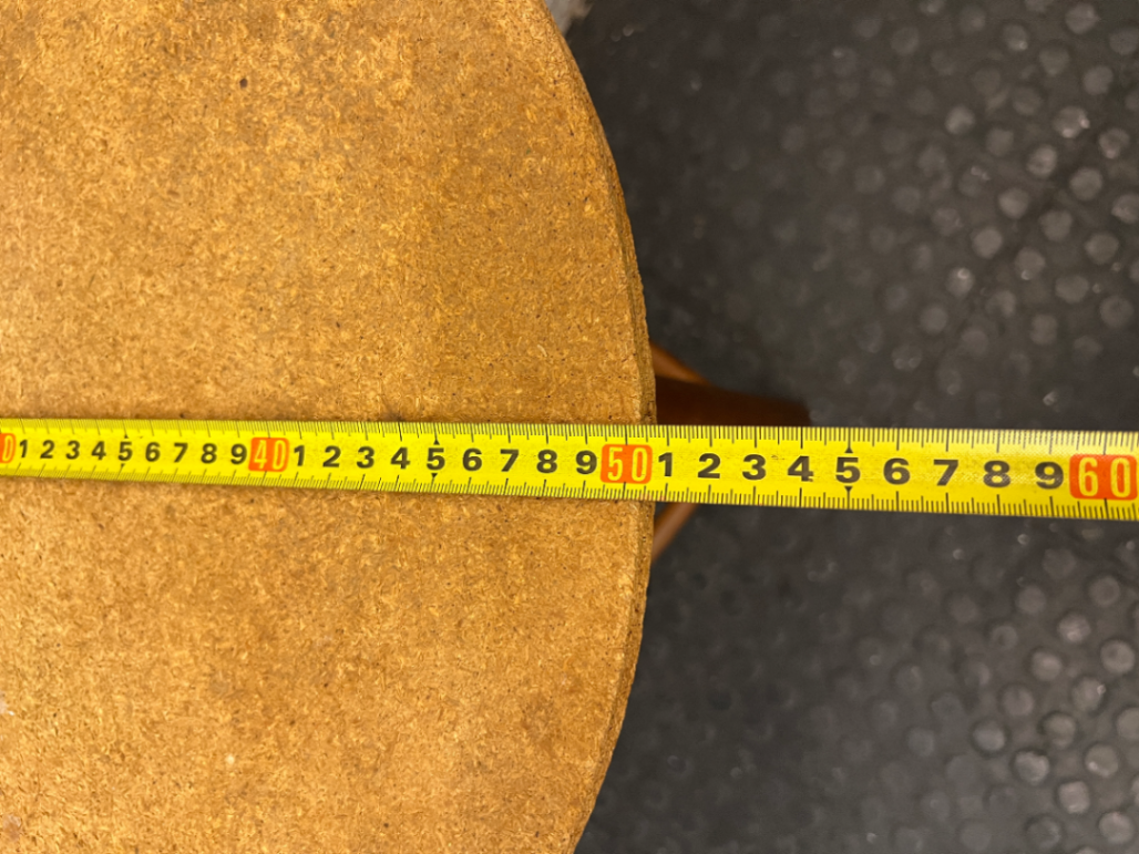 Round Wooden Tripod Side Table — Well Used Fair Condition