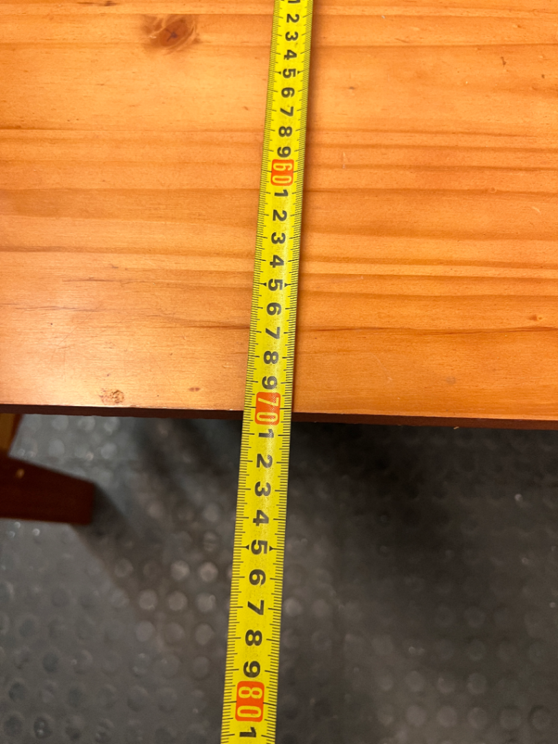 Upcycled Wooden Standing Desk — Used Condition with Visible Wear