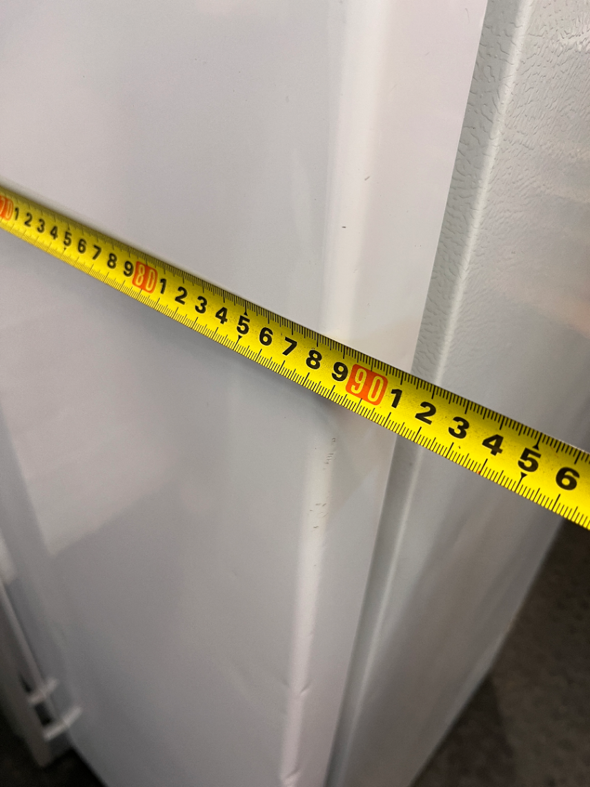 White LG Side-by-Side Fridge Freezer — Good Working Order with Dents on Doors