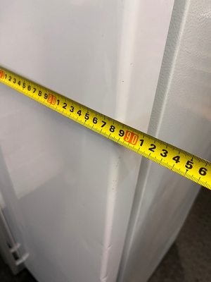 White LG Side-by-Side Fridge Freezer — Good Working Order with Dents on Doors
