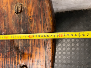 Rustic Hand-Carved Three-Legged Wooden Stool