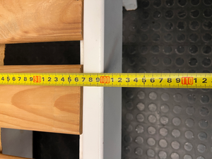 White Single Bed Frame with Slatted Base — Used Overall Good Condition