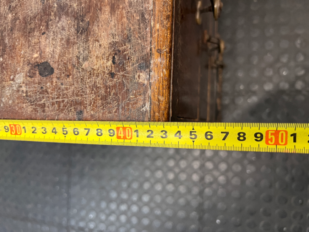 Vintage Wooden Stepped Chest of Drawers — Old Second Hand Condition with Surface Wear