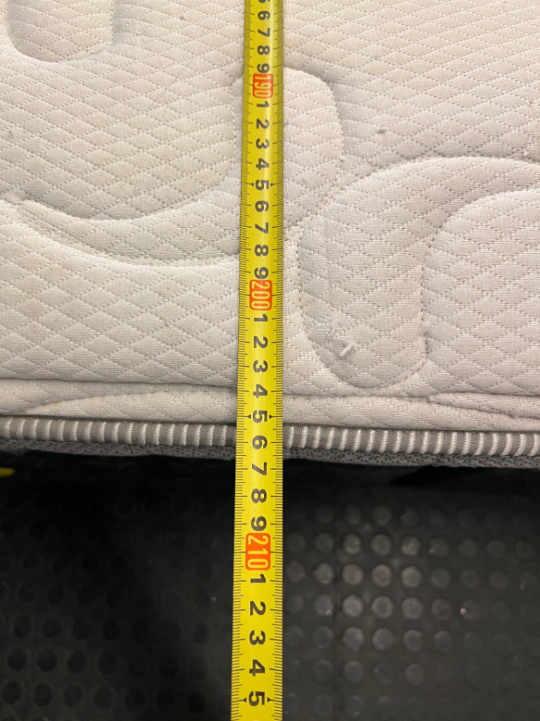 Sealy King Mattress and Split Base Set — Fair Condition