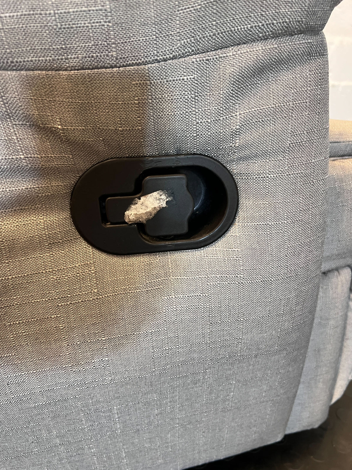 Light Grey Fabric Swivel Armchair with Matching Ottoman - 2ndhandwarehouse.com