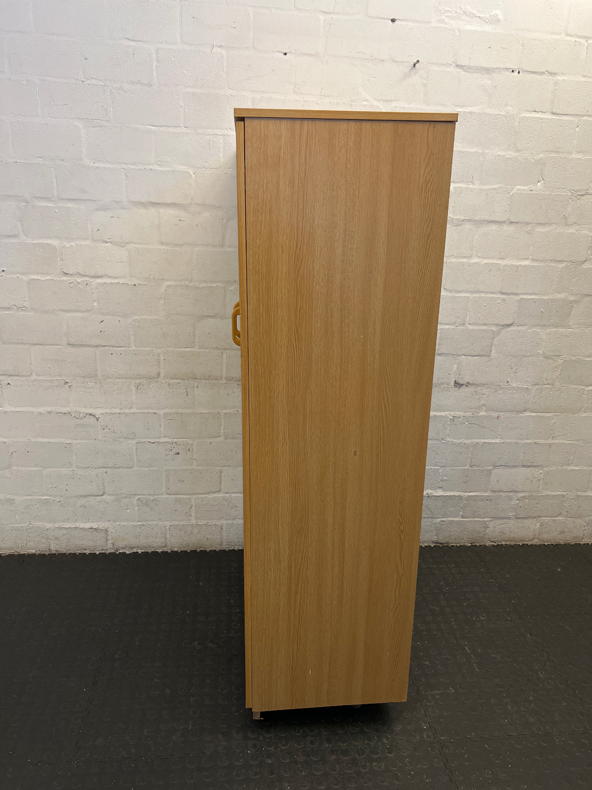 Functional Wood-Look Two-Door Storage Cupboard - 2ndhandwarehouse.com