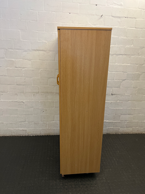Functional Wood-Look Two-Door Storage Cupboard - 2ndhandwarehouse.com