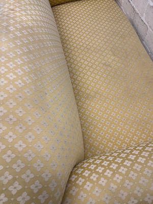 Vintage Golden Floral 2-Seater Couch - 2ndhandwarehouse.com