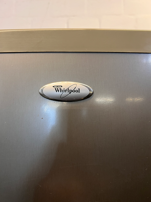 Sleek Silver Whirlpool Double Door Fridge/Freezer - 2ndhandwarehouse.com