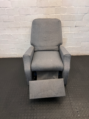 Lazy Boy Grey Fabric Recliner Armchair - Well Used - 2ndhandwarehouse.com