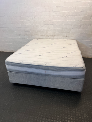Restonic Firm Orthopaedic Queen Mattress & Base - Excellent Condition - 2ndhandwarehouse.com