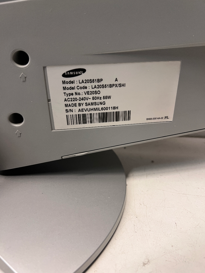 Samsung 20-Inch TV - Needs Review / Repair - 2ndhandwarehouse.com