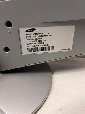 Samsung 20-Inch TV - Needs Review / Repair - 2ndhandwarehouse.com