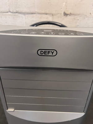 Silver Defy Portable Air Conditioner - Pipes and Plugs Included - 2ndhandwarehouse.com