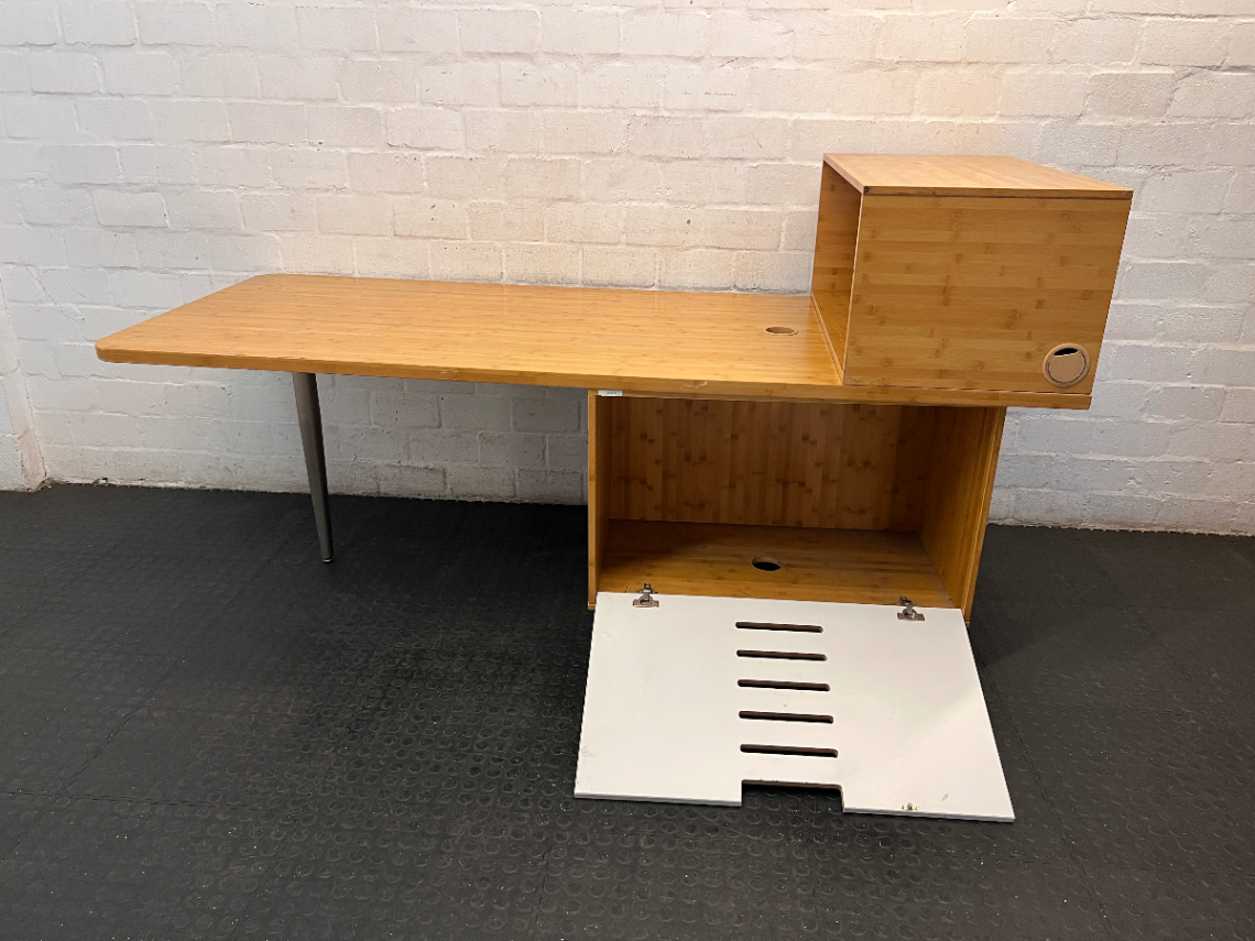 Single Door Under-Desk Cabinet - Visible Scuffs and Marks - 2ndhandwarehouse.com