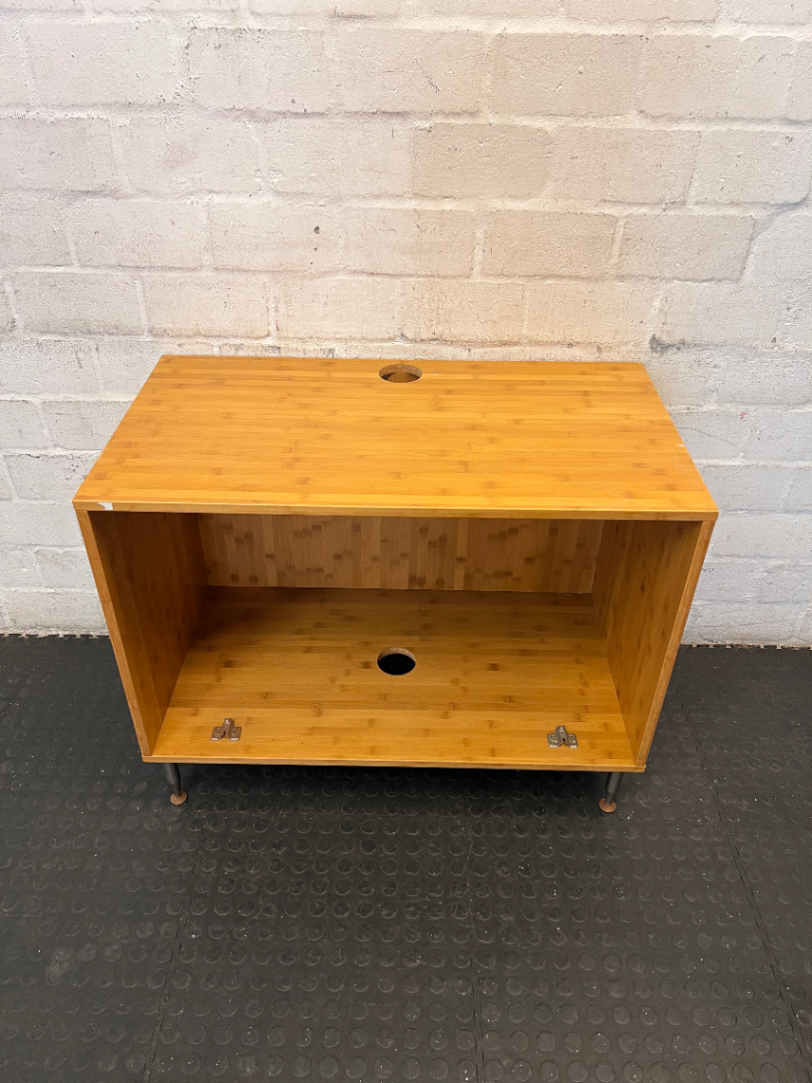 Bamboo-Style Organiser Unit — Damaged Underneath - 2ndhandwarehouse.com