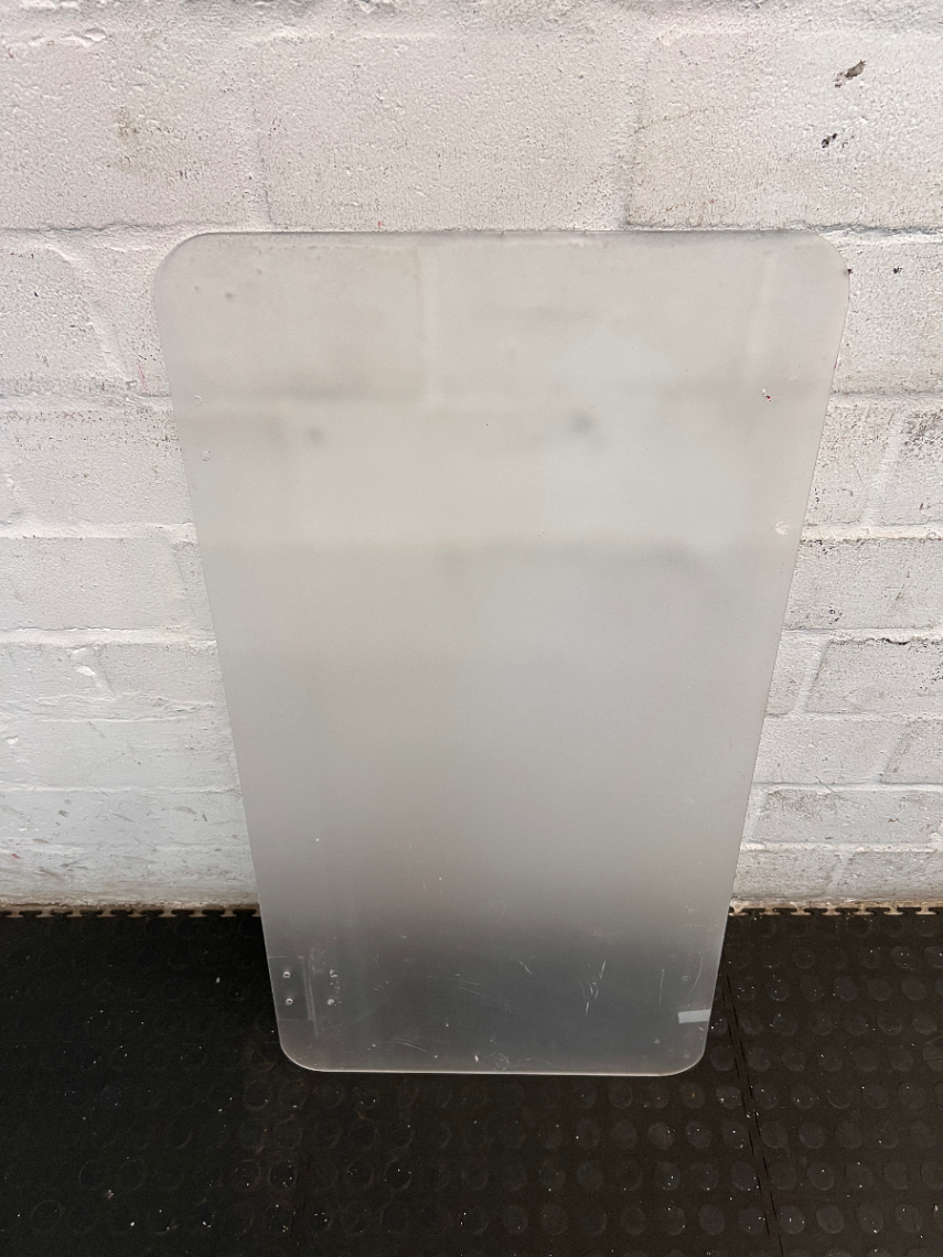 Frosted Acrylic Desk Privacy Divider (85cm x 38cm) — Surface Scratches - 2ndhandwarehouse.com