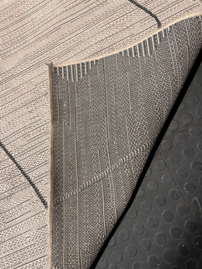 Geometric Diamond Pattern Area Rug — Used - Fair Condition - 2ndhandwarehouse.com