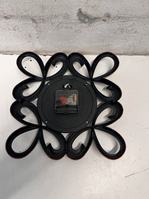 Bronze Scrollwork Quartz Wall Clock — Good Working Order - 2ndhandwarehouse.com