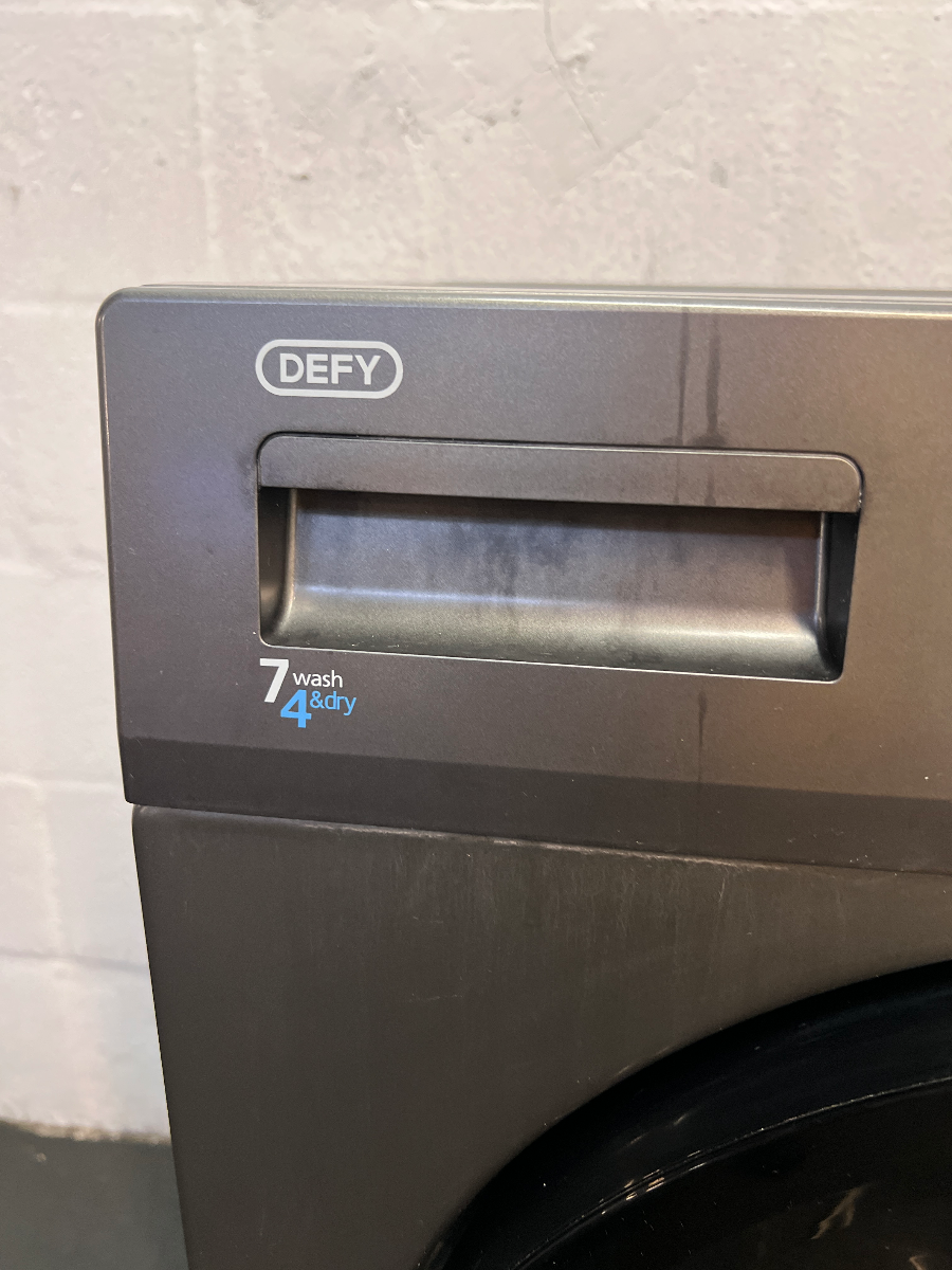Defy Metallic Grey Front Loader Washing Machine — Good Working Order - 2ndhandwarehouse.com
