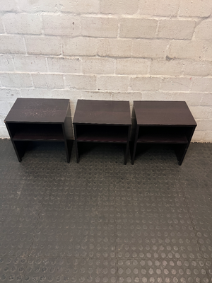 Dark Brown Minimalist Open Shelf Side Table — Well Used Fair C - 2ndhandwarehouse.com