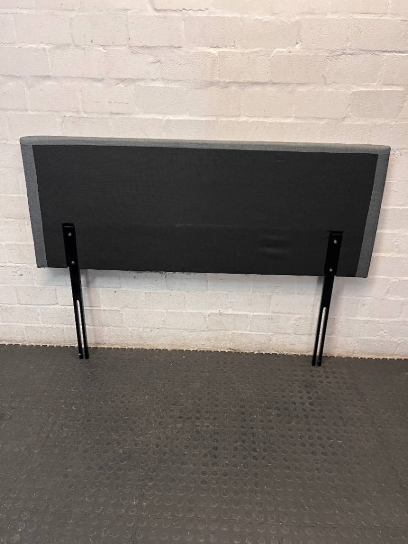 Charcoal Grey Padded Queen Headboard - 2ndhandwarehouse.com