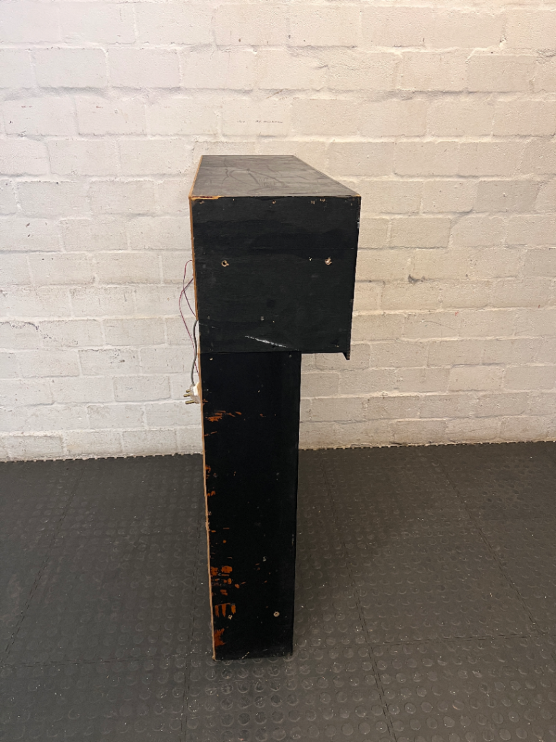 The Sharks Branded Pine Bar Back Storage Unit — Visible Wear and Scuff M - 2ndhandwarehouse.com