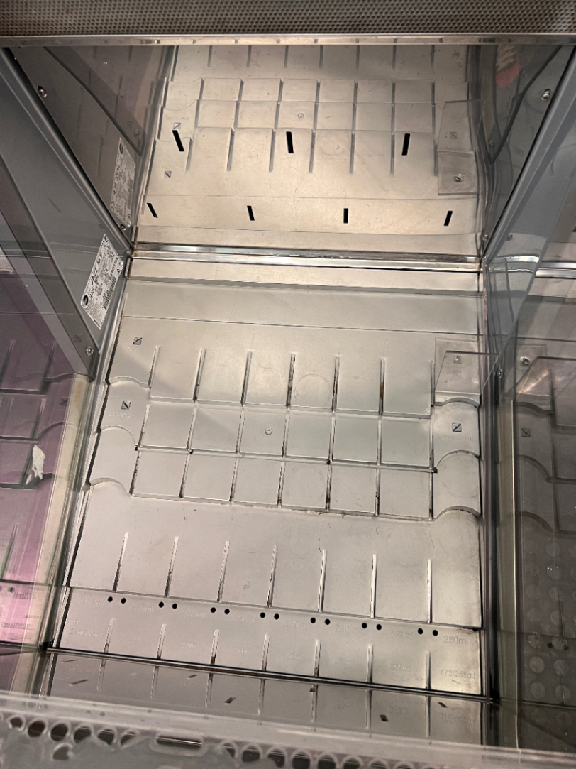 Red Bull Branded Silver Floor Standing Display Fridge — Functional with Audible Noise During O - 2ndhandwarehouse.com