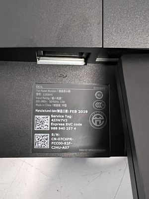 Black Dell Computer Monitor on Pedestal Stand — Good Working O - 2ndhandwarehouse.com