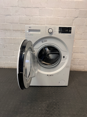 Defy White Front Loader Washing Machine — Good Working Order with Minor Scuffs
