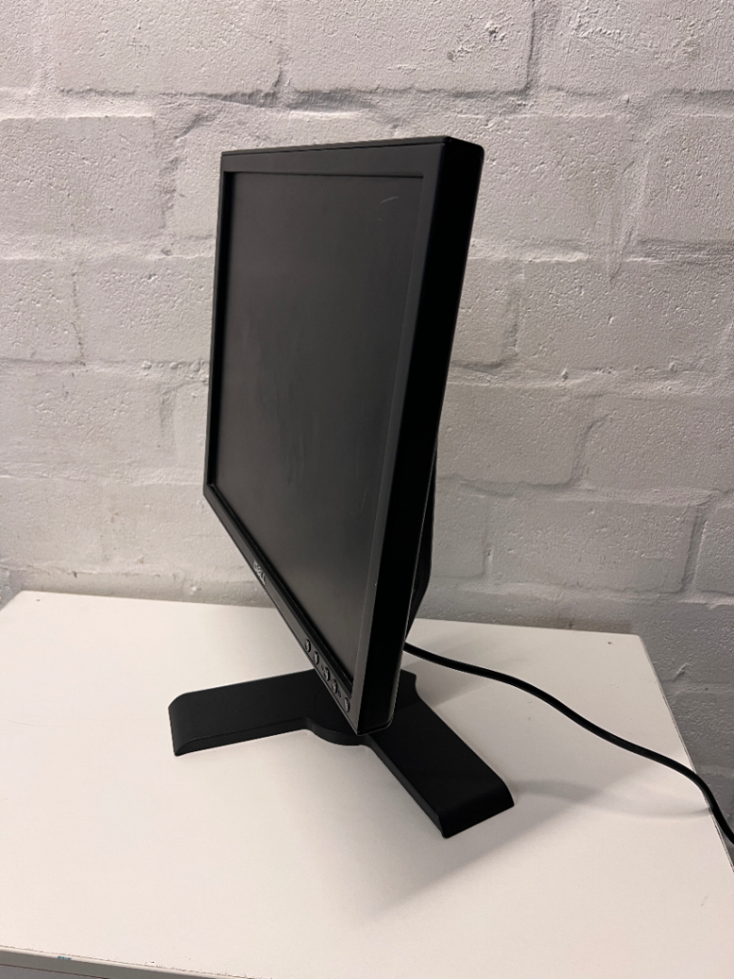 Black Dell Computer Monitor with Stand — Good Working Order - 2ndhandwarehouse.com