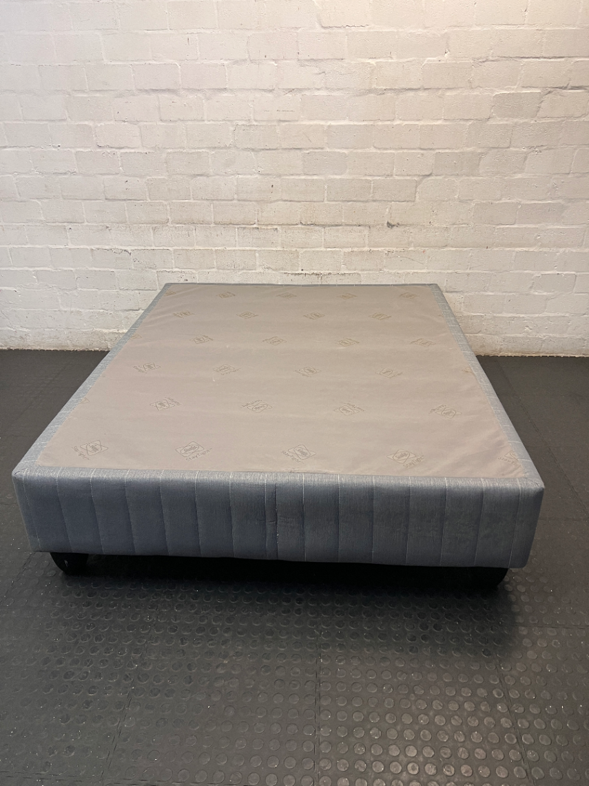 Sealy Grey Padded Queen Bed Base — Great Condition Bed Base