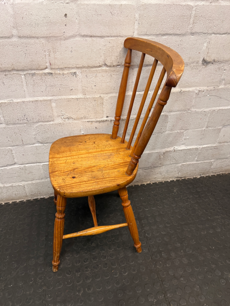 Vintage Windsor-Style Wooden Dining Chair