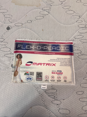 Queen Extra-Length Quilted Mattress — Fair Condition with Visible Wear