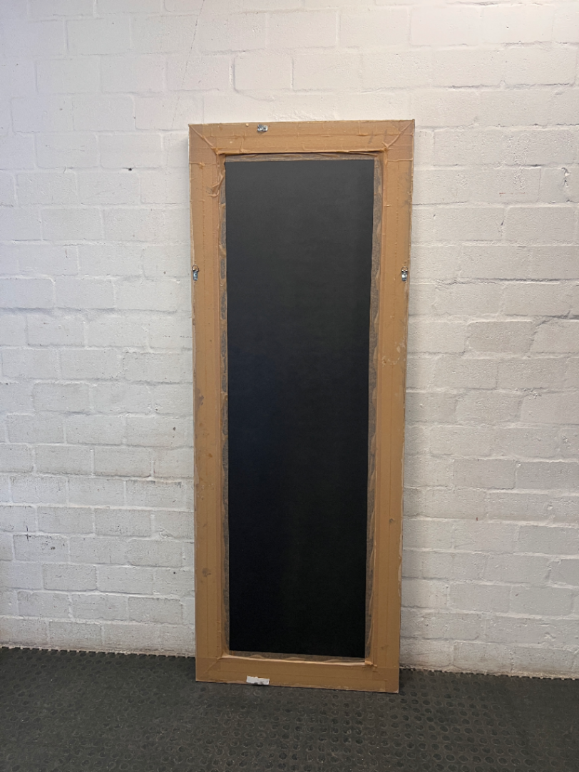 Ornate Full-Length Silver Mirror — Good Condition